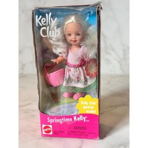 Mattel Kelly Club Springtime Kelly Doll 2000 NRFB Poster Inside